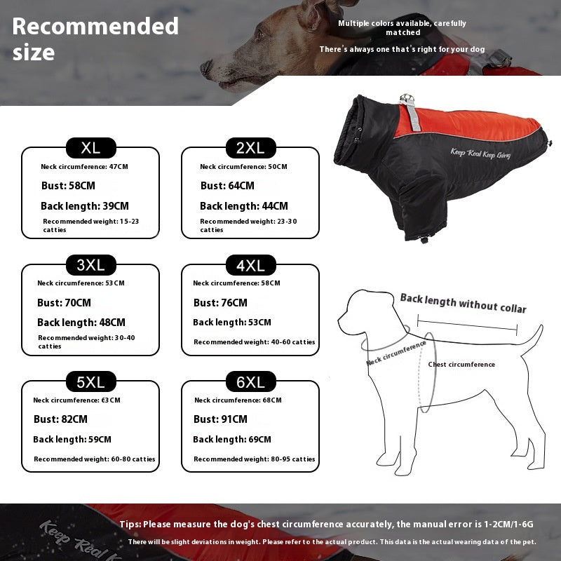 Vêtements chauds pour chiens polaires