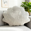 Perle Shell en forme d'oreiller en velours de lancer Coussin de nouveauté pour la chambre à coucher Canapé