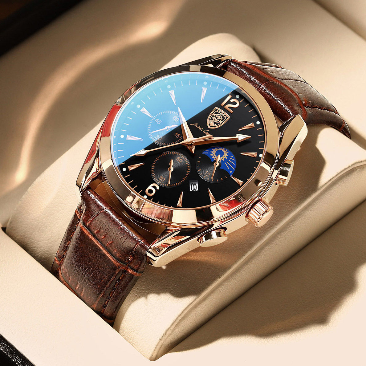 Montres hommes lumineuses imperméables