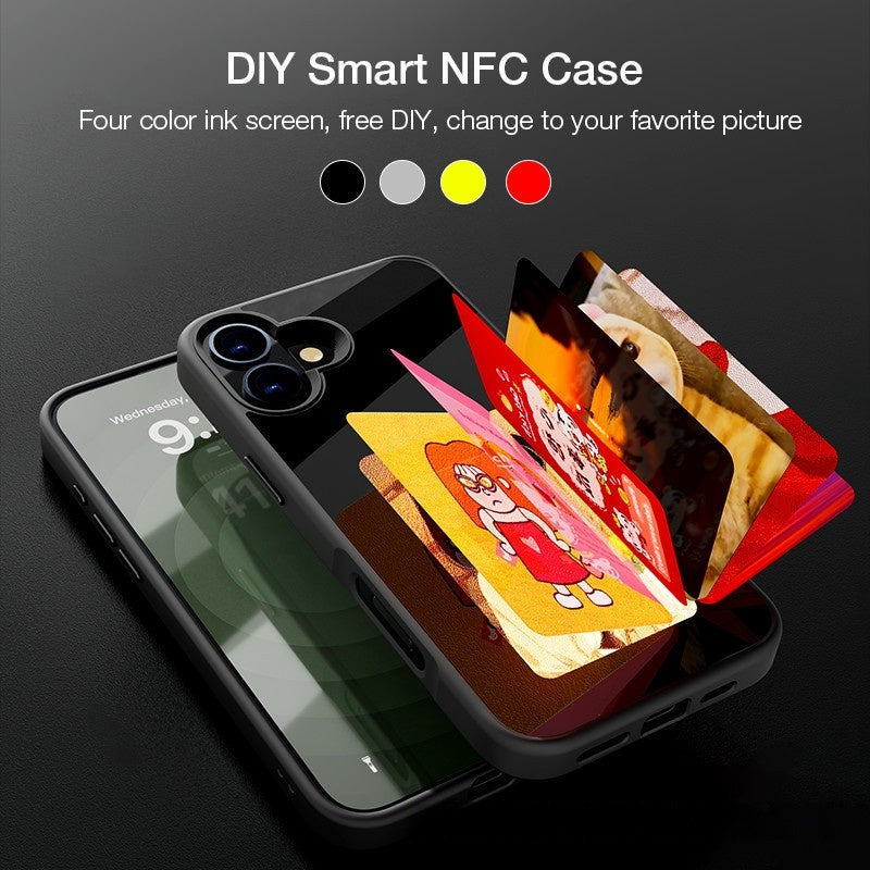 Bricolage écran quatre couleurs Ai E-ink NFC Projection écran téléphone boîtier verre