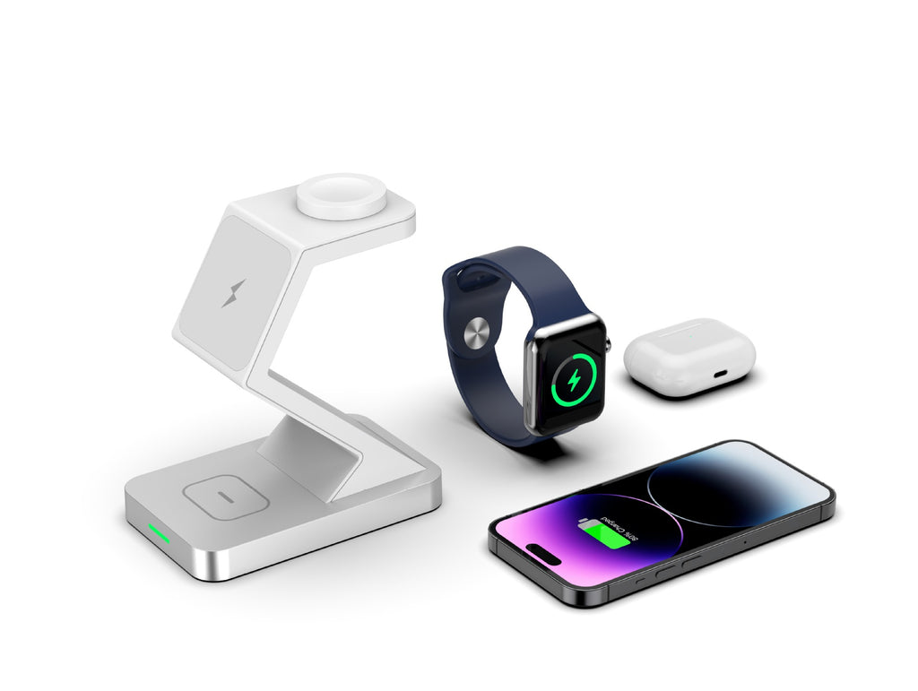 Support de téléphone de chargeur sans fil magnétique trois en un