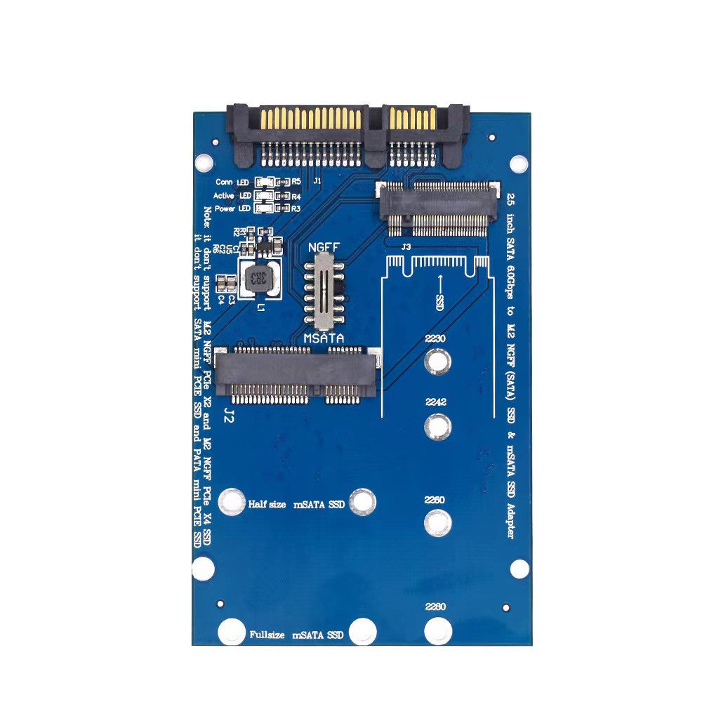 SATA3 à M2 carte de conversion SSD NGFF MSATA carte adaptateur tableau