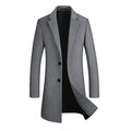 Casual Minimalist Slim Fit Mens Coat