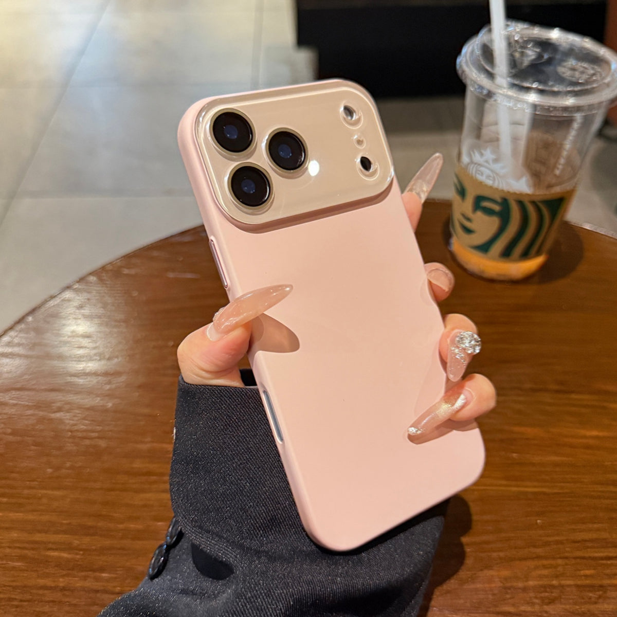 Matte Solid-color Skin-feel Crystal Full-body Lens-protecting Phone Case