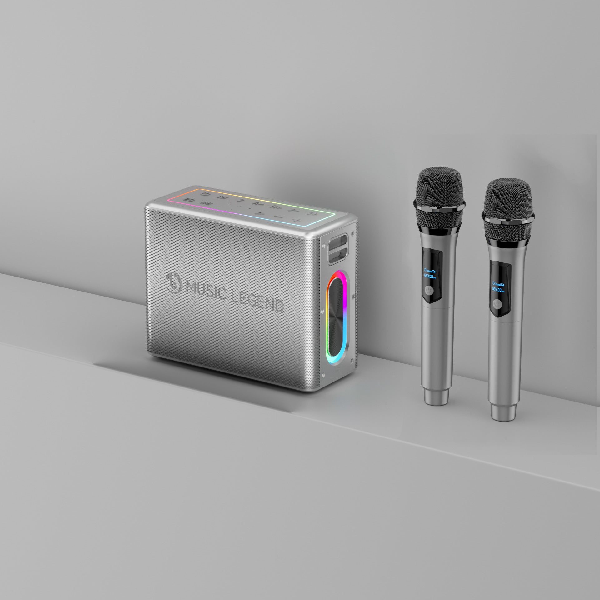 Karaoké en plein air haute puissance Bluetooth Audio Mobile Karaoké avec carte son microphone