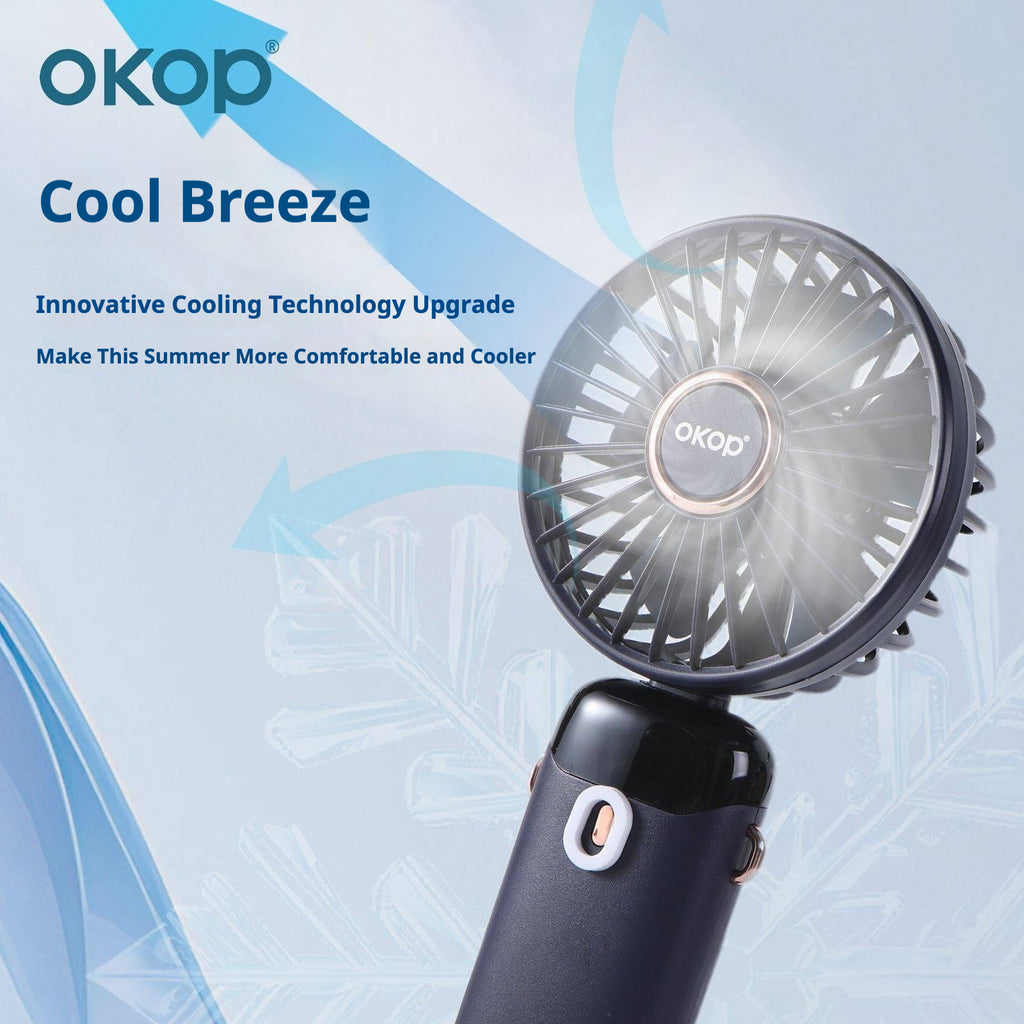 KP-F02 vente à chaud Mini ventilateur portatif conception de bureau créatif portable avec batterie numérique