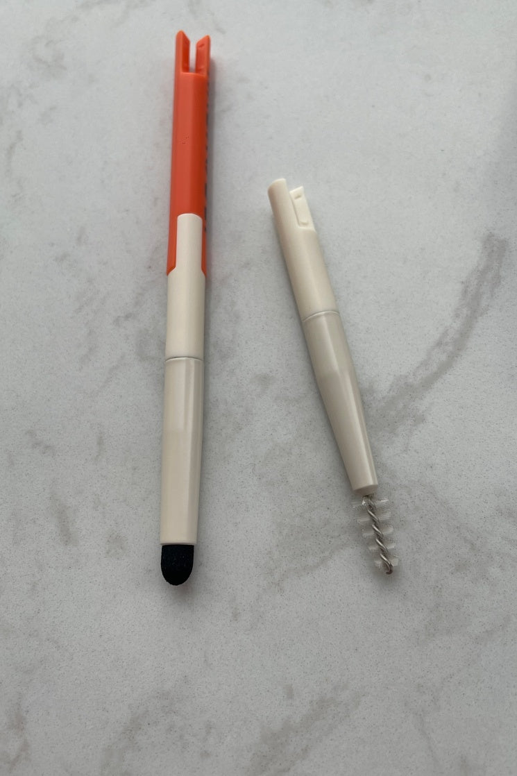 Brosse de maquillage en bobine de mélange de cils à double extrémité