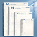 Carnet à feuilles mobiles-A5 enroulé-80 feuilles