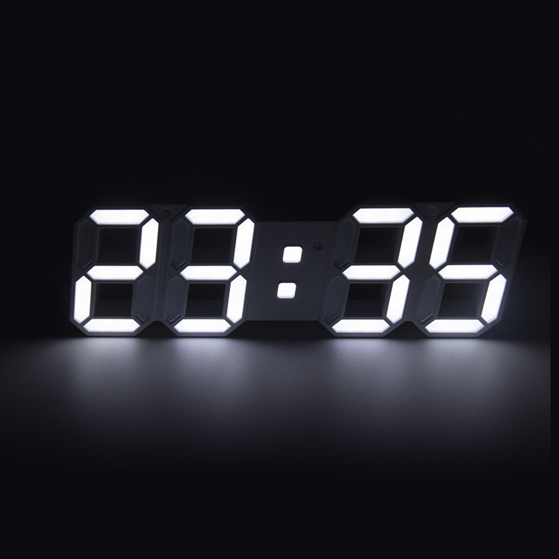 Électronique de mode créative LED Glow-in-the-dark Salon Chambre Horloge Murale