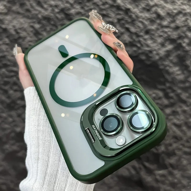 Boîtier de téléphone transparent avec le protecteur de lentille modèle CD