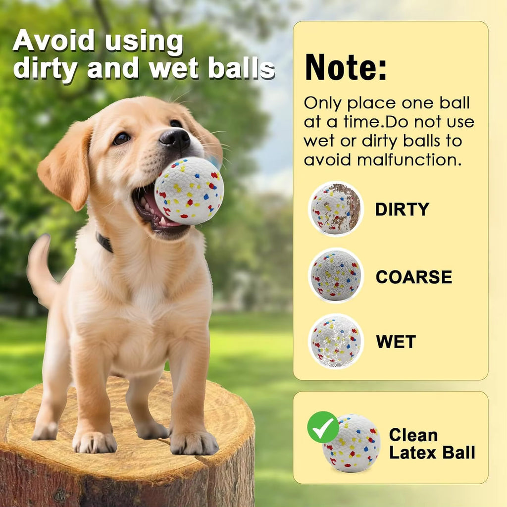 Lanceur automatique de balle de chien avec 3 boules Jeu interactif de lancer de balle de chien