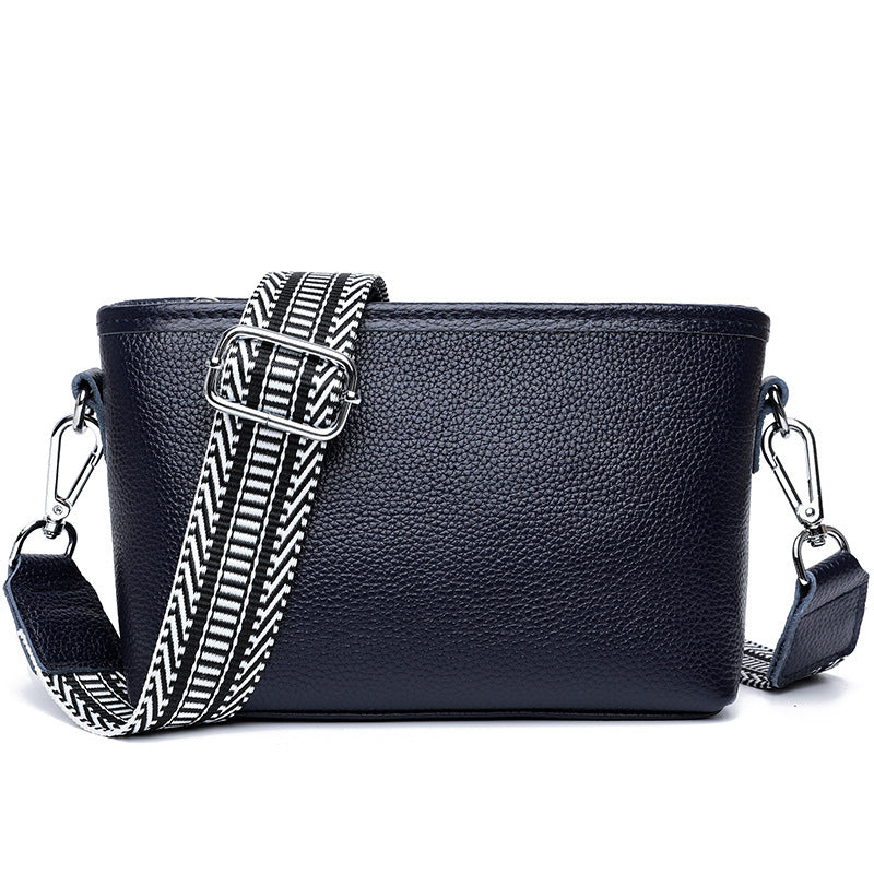 Fashionable Simple Versatile Premier-Layer Cowhide EpauleCrossbody Bag