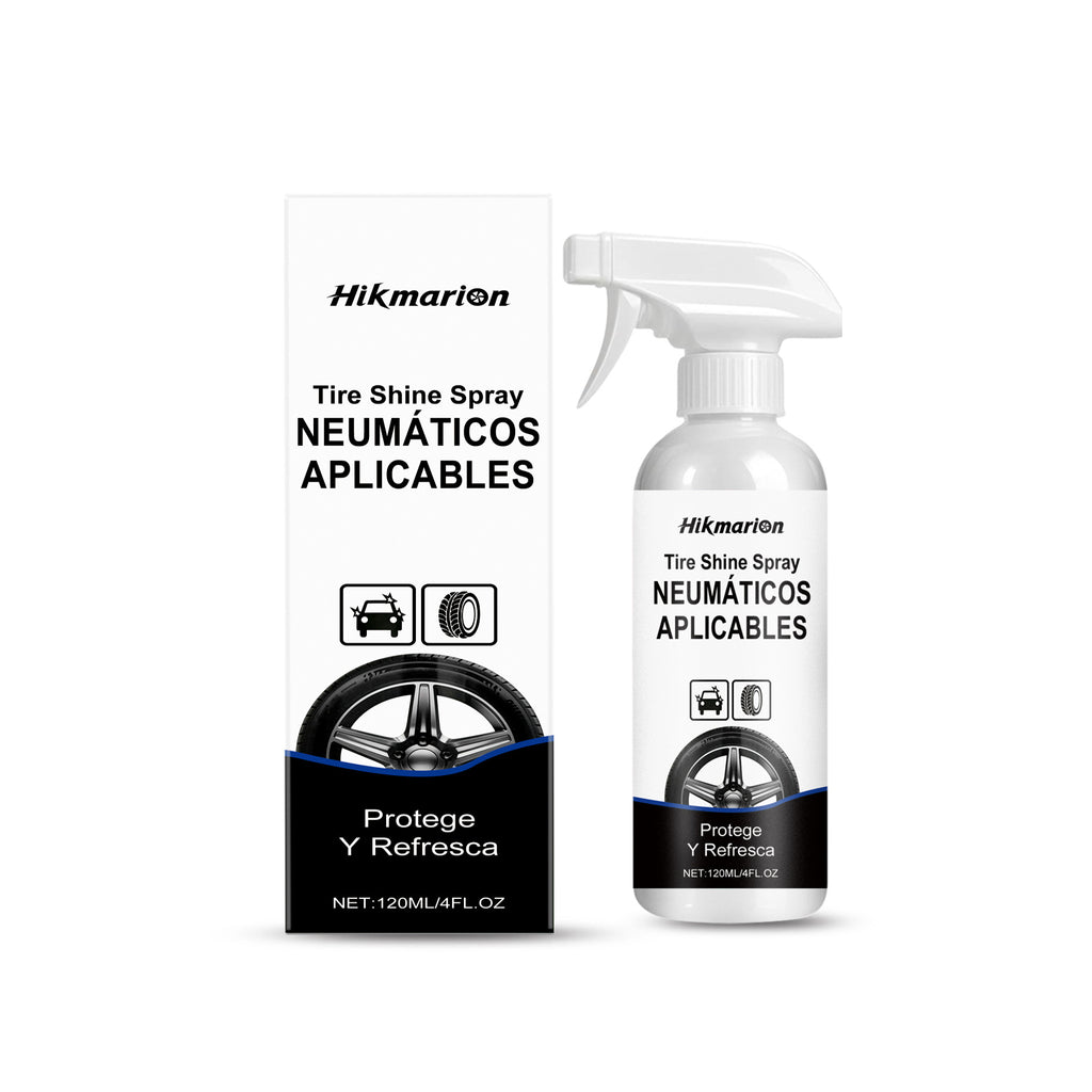 Hikmarion Tire Shine Spray est un agent de polissage et d'entretien de pneus approprié pour post-Was