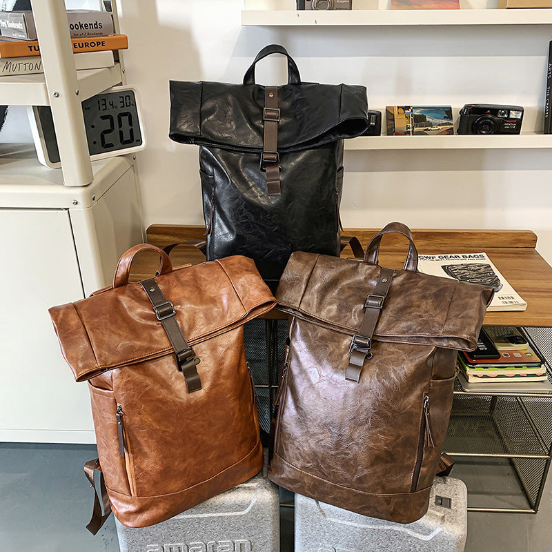 Sac à dos pour hommes Sac à dos pour ordinateur grande capacité Etanche Solide Couleur Voyage pour femmes