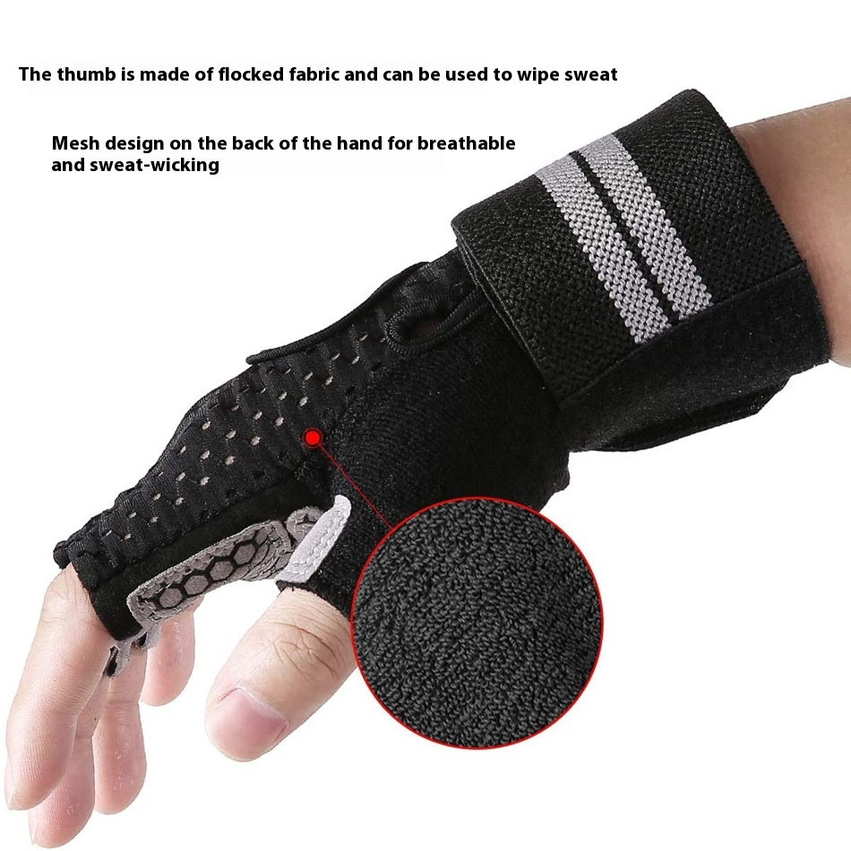 Gants de fitness haltérophilie pour les hommes et les femmes demi-finger sport anti-dérapant