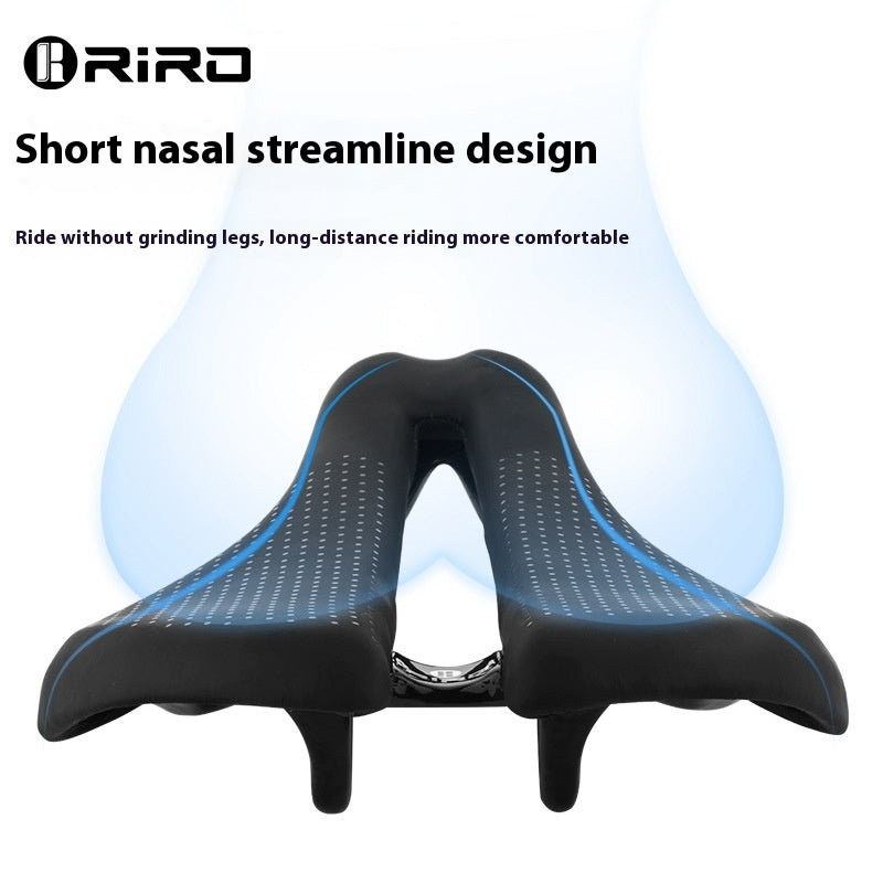 Ultra-léger Carbon Fibre VTT Coussin Saddle Hollow Racing Respirant