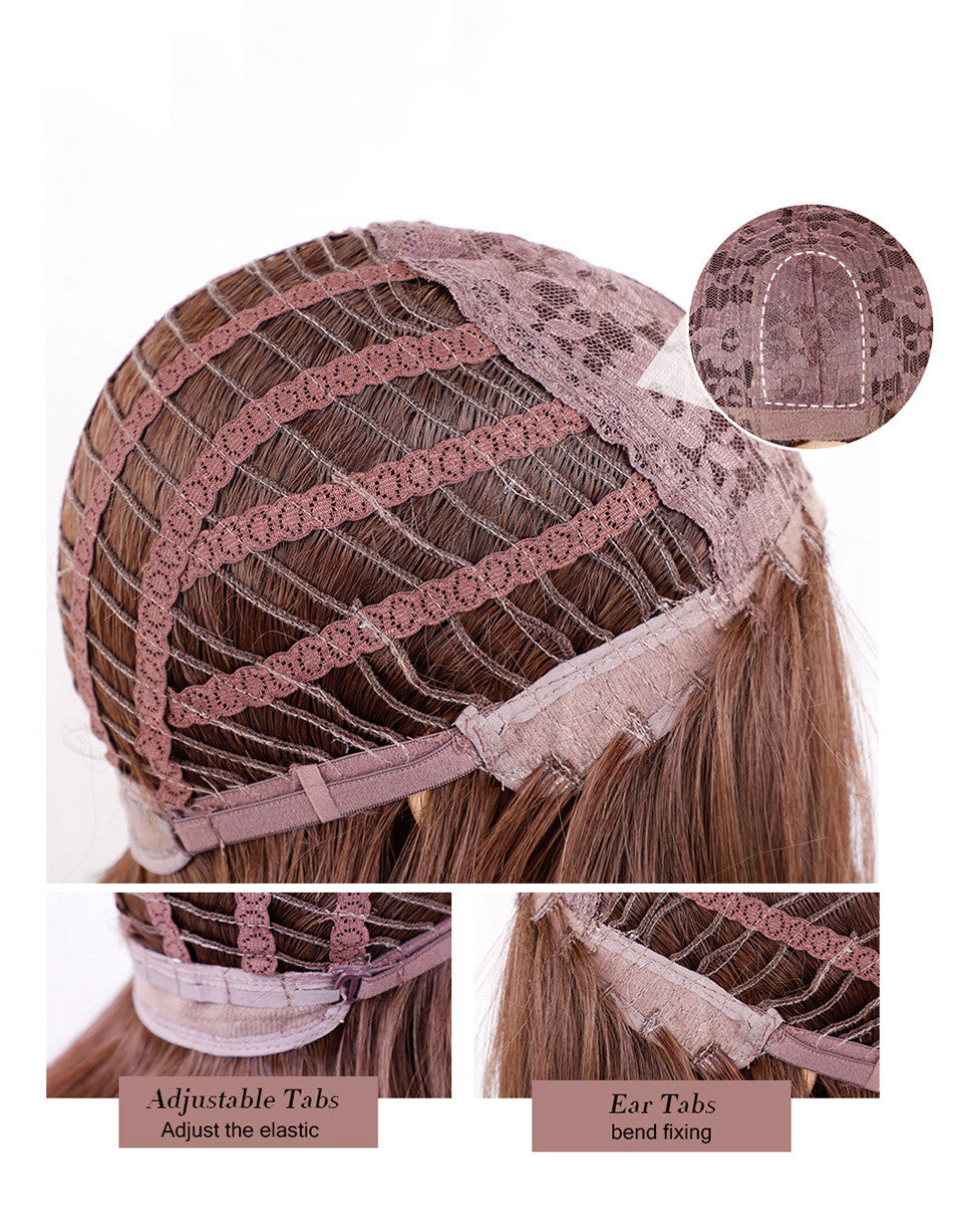 Brun moyen Gradient Blonde cheveux bouclés longs femmes