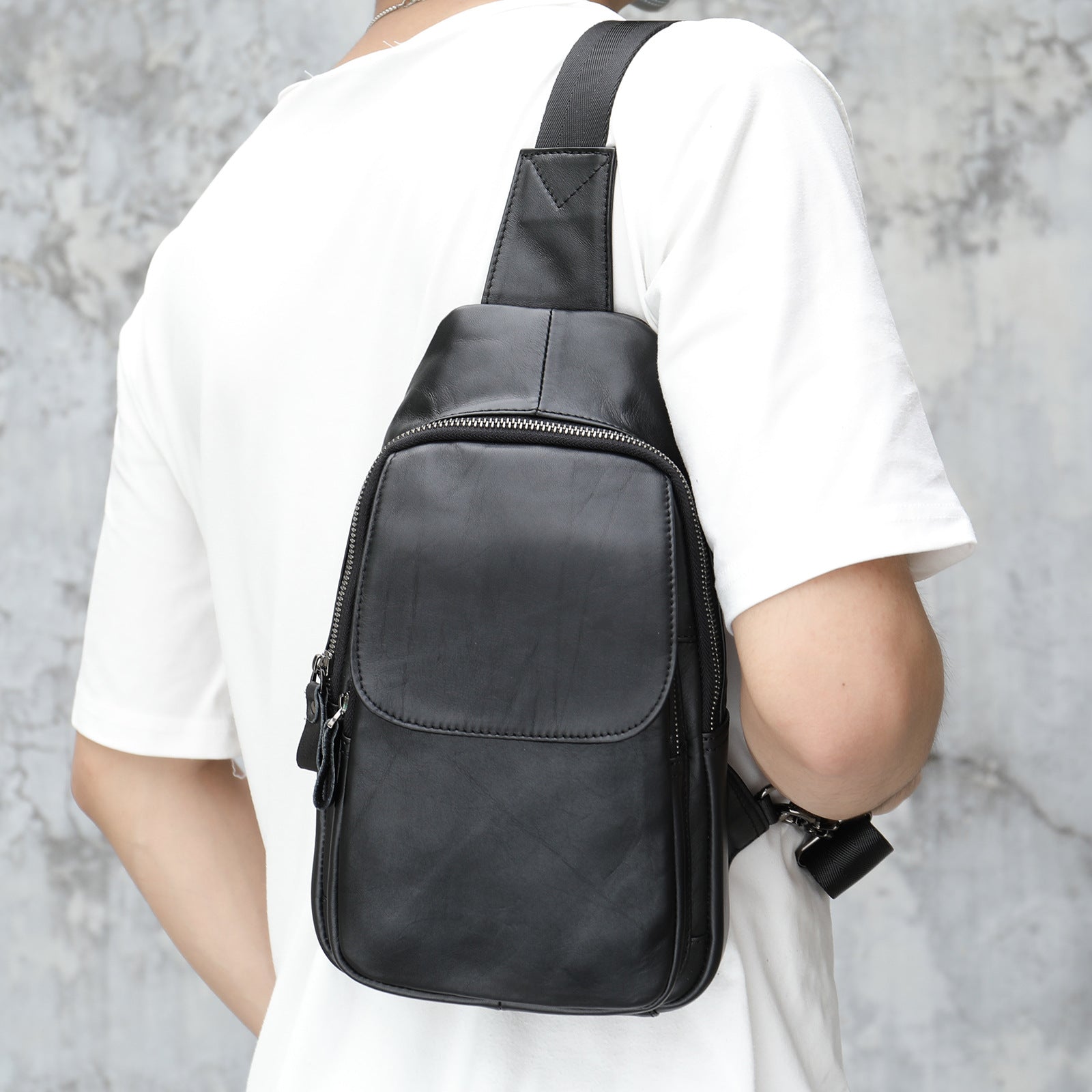 Sac de messager à épaule souple et polyvalent pour hommes