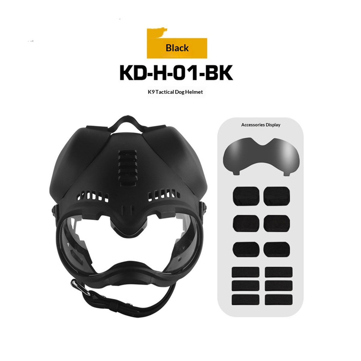 K9 Tactical Canine Head Masque d'entraînement Gants Protection Visage Bouclier