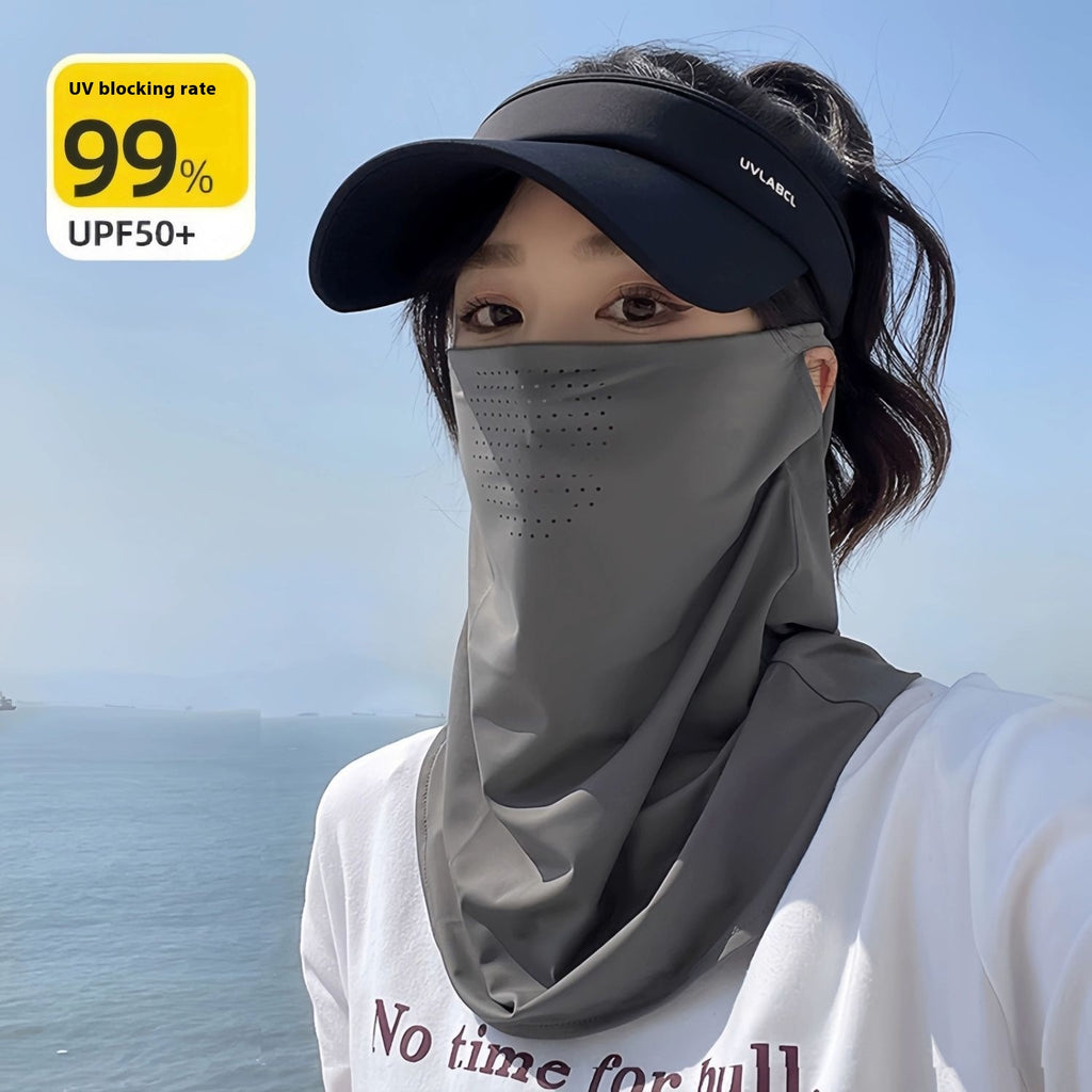 Masques de cyclisme en plein air Protection solaire Voile respirante de serviette visage