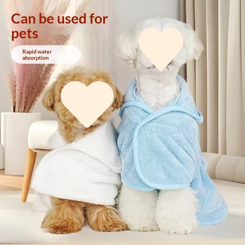 Serviette de bain pour animaux de compagnie - Serviette de chien en microfibre très absorbante pour le séchage des chats et des chiens - Soft Qui