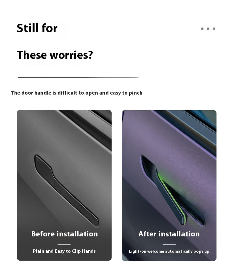 Applicable au model Y3 Modification de poignée de porte électrique