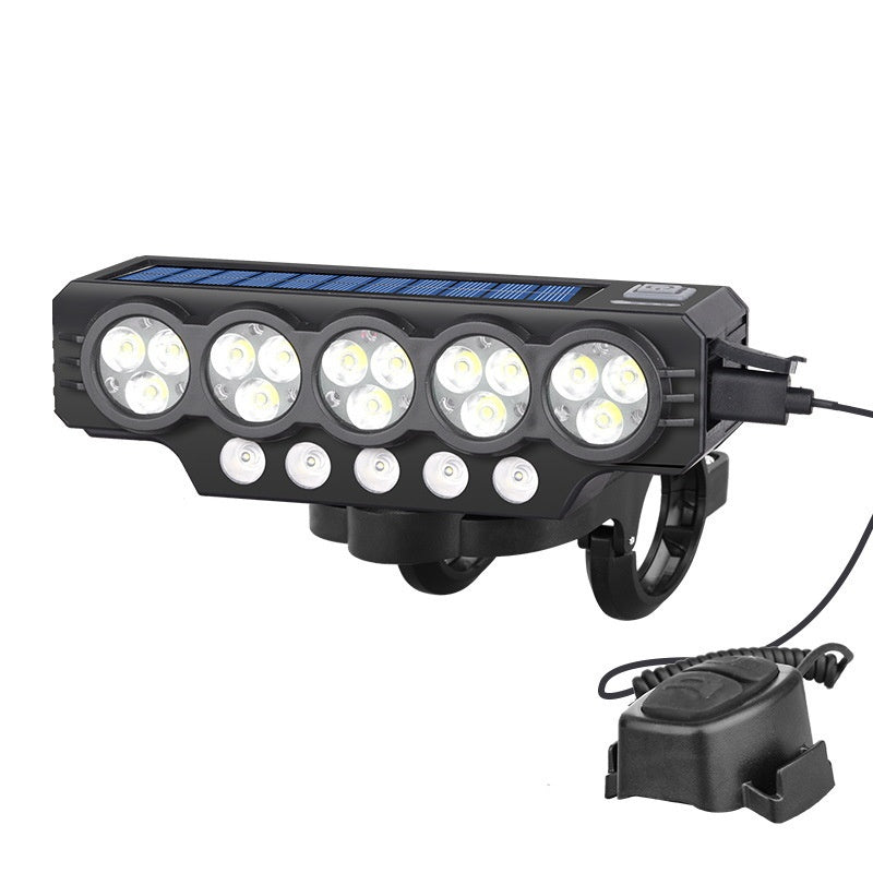 Solar Bike Riding Light with Horn