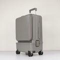 Multifonctionnel ouverture latérale Valise haute capacité avec séparation humide à sec et un Aluminu