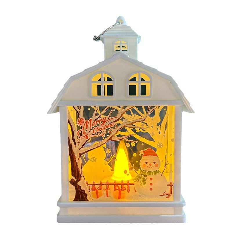 Décorations de Noël Rétro Satchel Night Light Ornements de Noël Arbre suspendu Vent