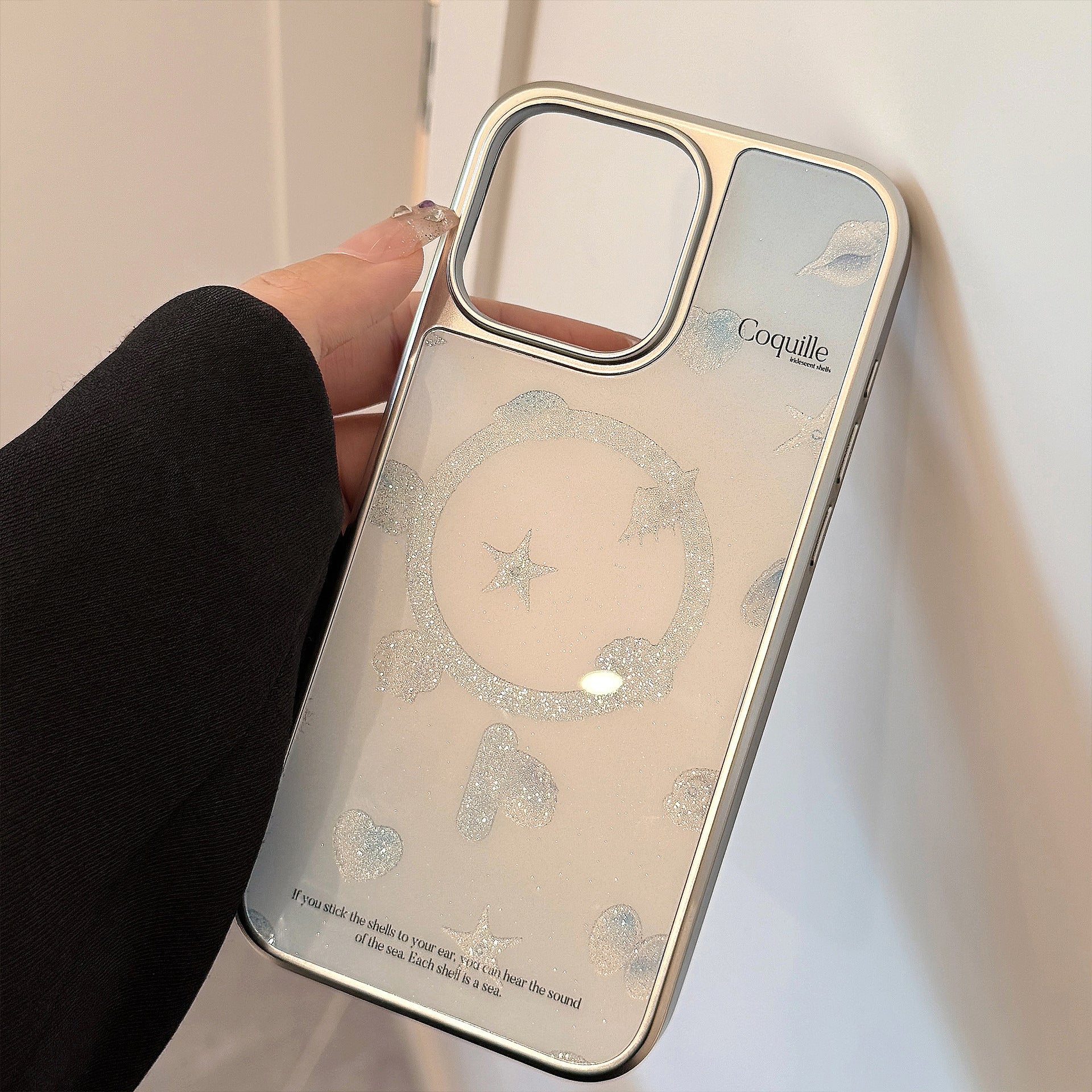 Deosa Marine Shell Magnetic Suction Bracket Étui de téléphone tout compris