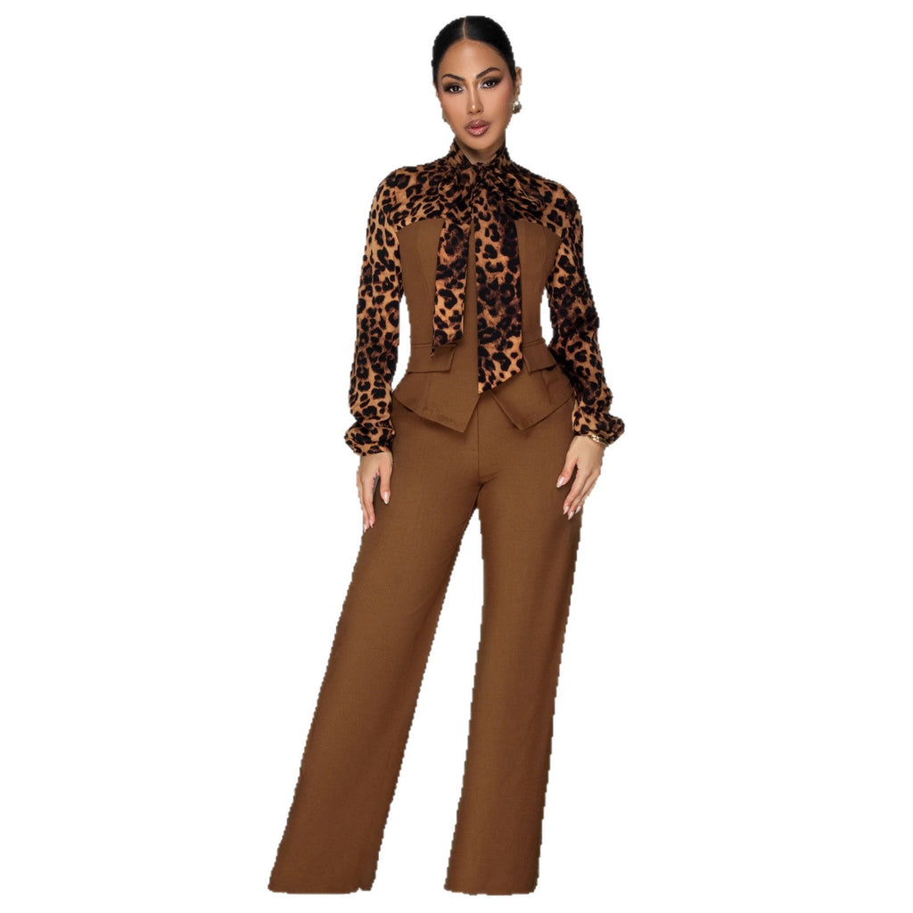 Pantalon élégant et en dentelle Pantalon à large jambe