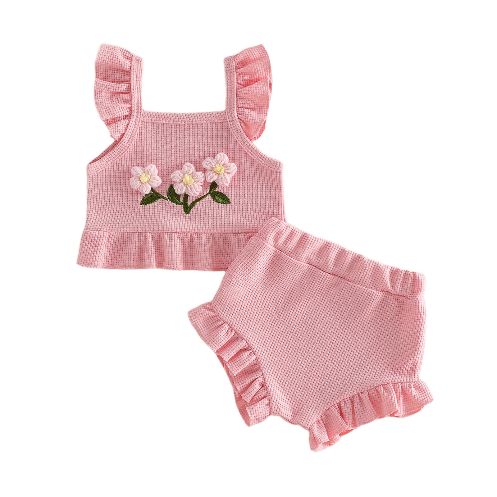 Ensemble de top et pantalons en trois dimensions