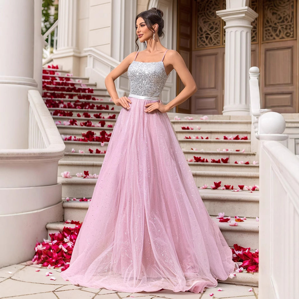 Robe de mariée avec paillettes Robe du soir