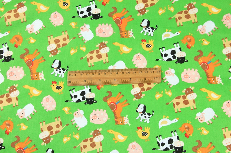 Tissu de coton uni Style nordique Animal imprimé bricolage