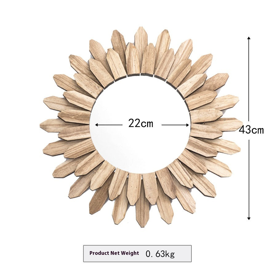 Style européen Solid Wood Finish Handmade Pending Mirror Homestay Hotel Entrée Decoratio