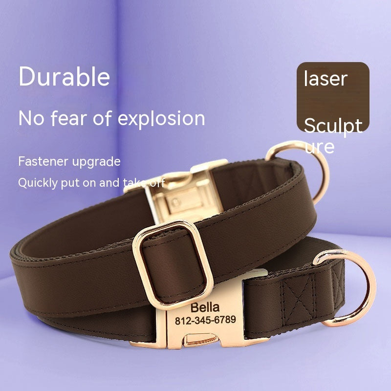 Tag chien collier d'or anti perte
