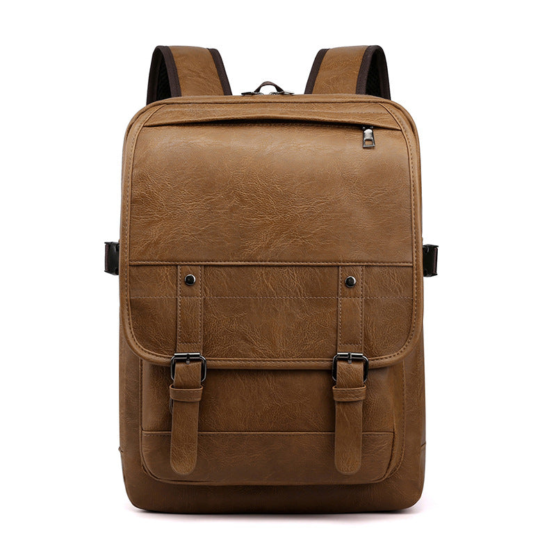 Sac à dos en cuir pour hommes du lycée