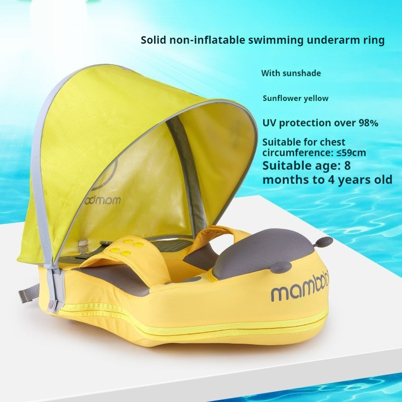 Anneau de natation pour bébé en élastique sans gonflage