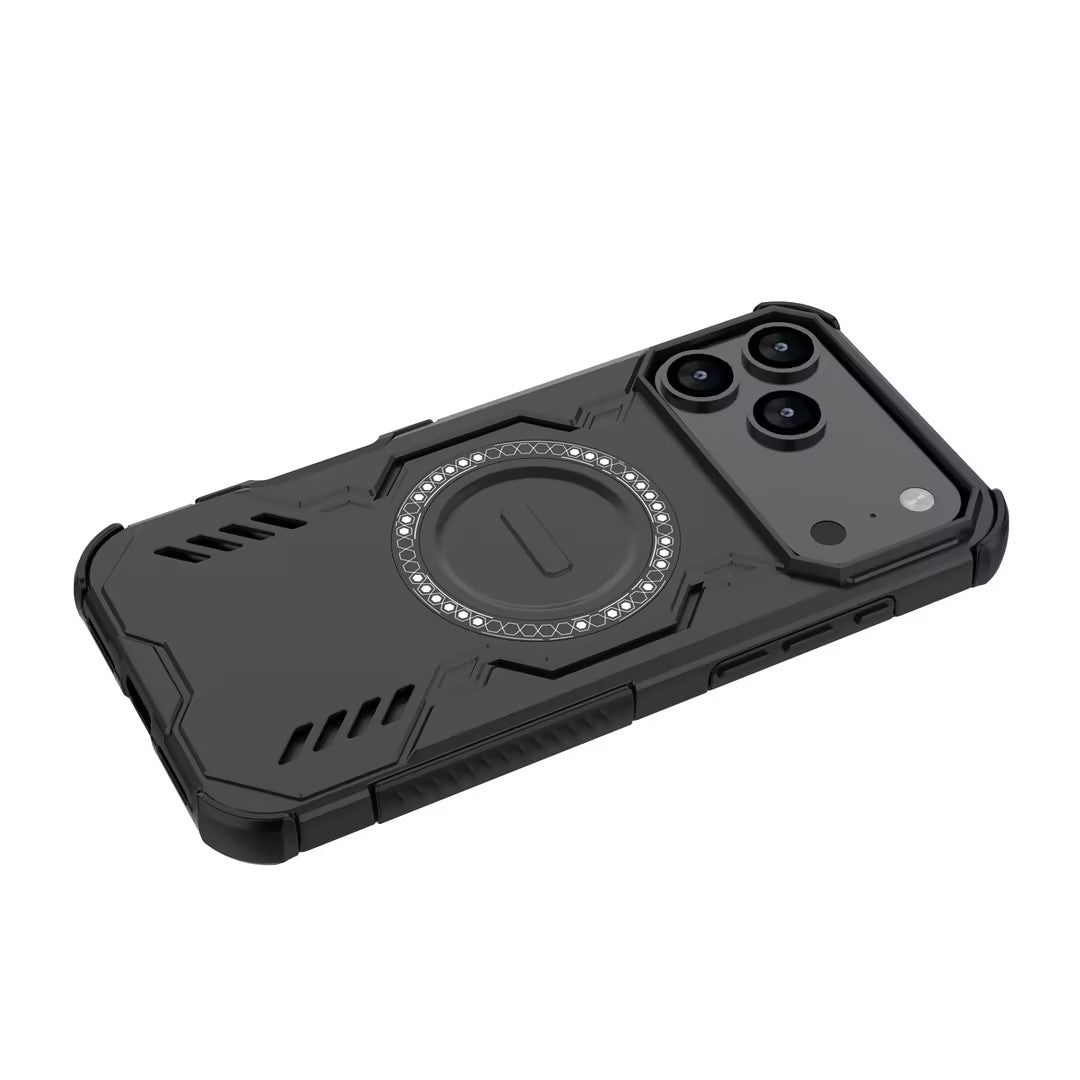 Pour je téléphone 17 Pro housse de téléphone Shockproof Kickstand robuste magnétique