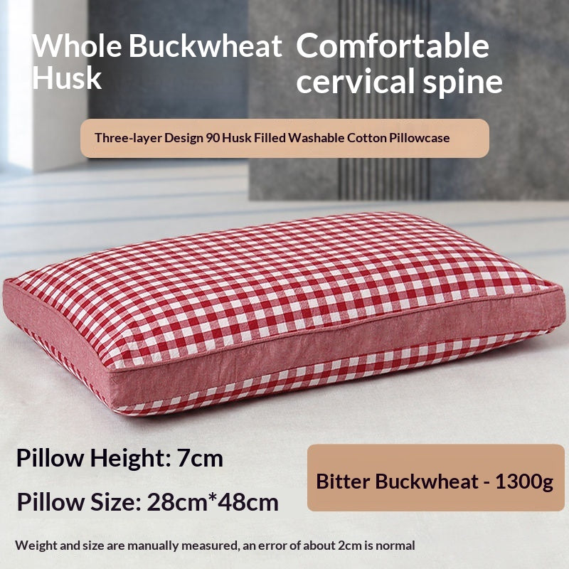 Cotton Buckwheat Oreiller Cervical Support Oreiller Insert