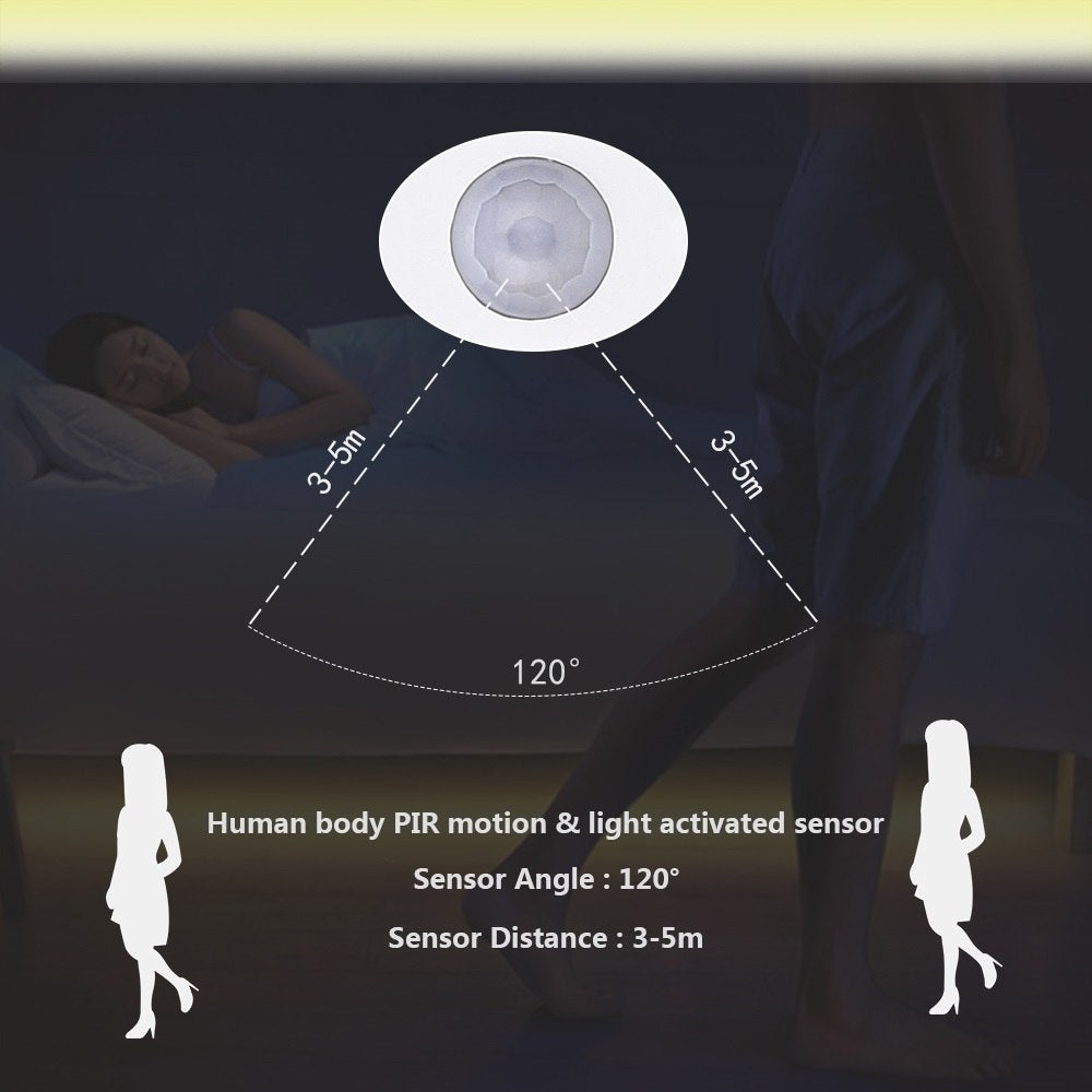 LED corps humain intelligent induction lampe de lit ceinture