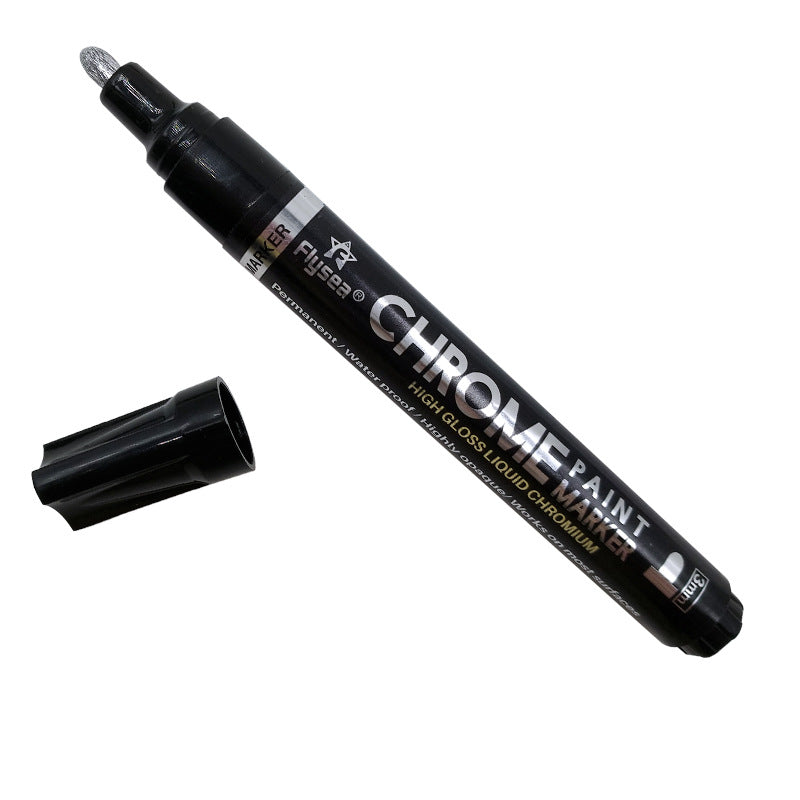 Pen miroir de peinture réfléchissant métal stylo chromé