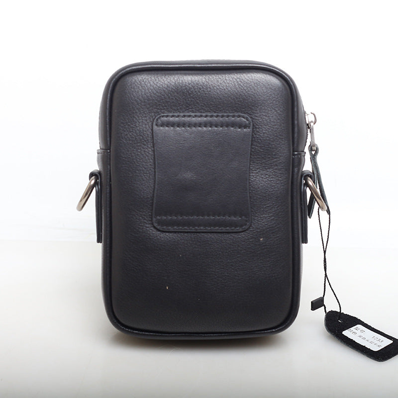 Sac téléphonique occasionnel de première rangée pour hommes Cowhide