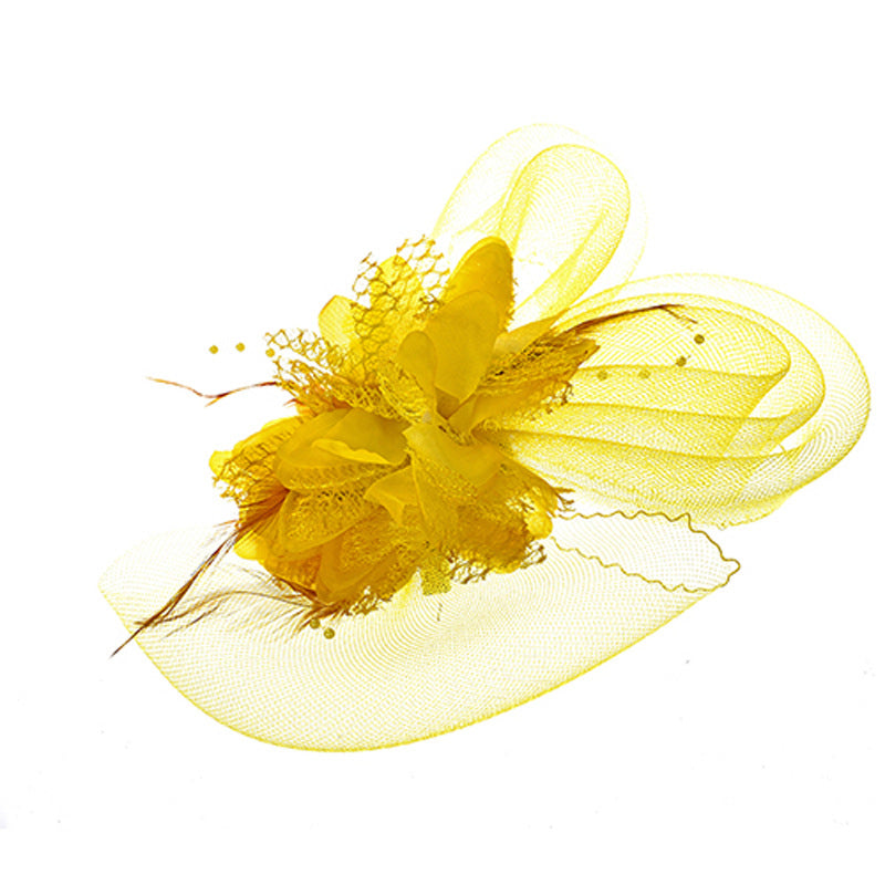 Fleur de tête de maille de plume de mariée