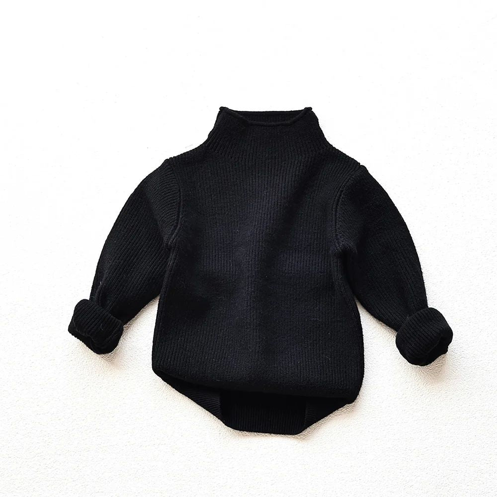 Chandail d'automne pour enfants Col roulé Garçon Pullover