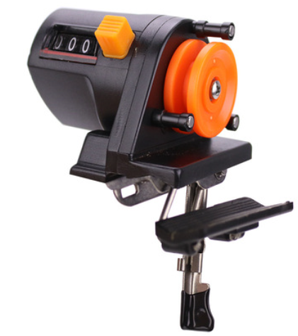 Compteur de ligne de pêche 0-999m Portable ligne de pêche Profondeur de la longueur de l'appareil de pêche