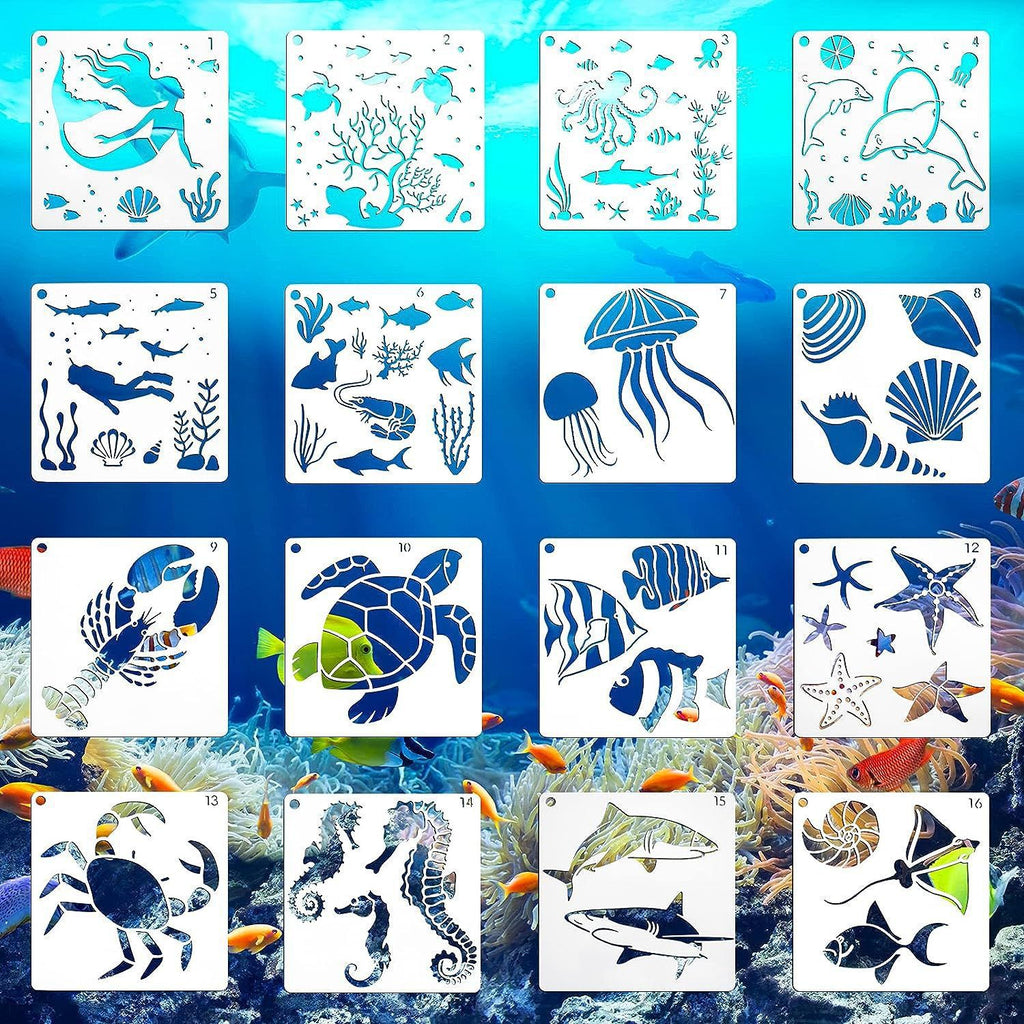 Reusable ocean-themed debossing mold