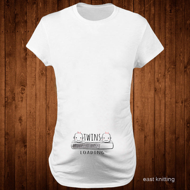 T-Shirt à manches courtes pour femmes haut confort de maternité
