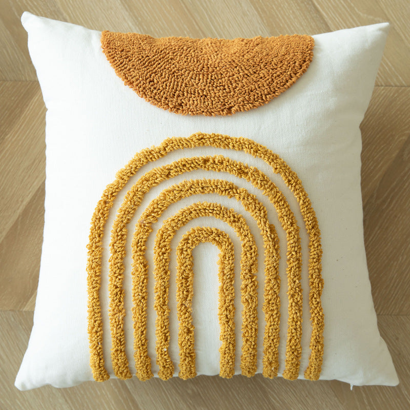 Oreiller de style bohème pour le canapé salon avec des tassels
