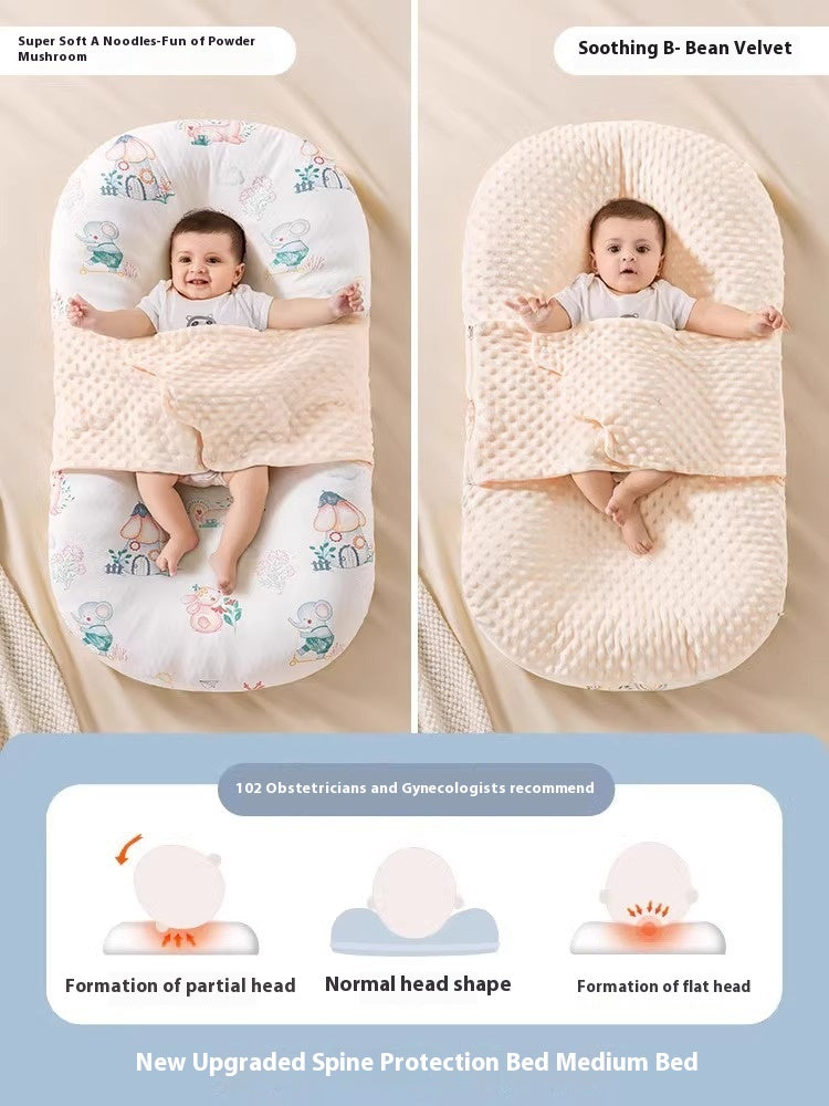 Minimally imprimé bébé apaisant et lit anti-stupéfiant